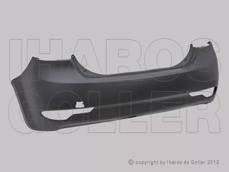 Kia Ceed 2 (ED) 2009.07.13-2012.03.31 Hátsó lökhárító alapozott, 5 ajtós (1G2U)