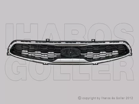 Kia Picanto 2015.03.01- Hűtődíszrács króm-fekete  (18JU)