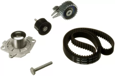 Gates vezérműszíj készlet vízpumpával Alfa Romeo 166 936 [1998-2007] Lépcsőshátú 2.4 JTD 2387ccm 136LE 100KW (Diesel)