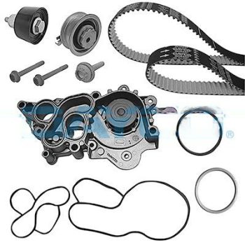 Dayco vezérműszíj készlet vízpumpával VW UP [2011-2018] Ferdehátú 1.0 999ccm 75LE 55KW (Benzin)