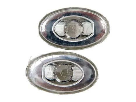 Mercedes A (W168) 1997.10.01-2001.04.30 Oldalvillogó szett üres átlátszó (króm) (0ICP)