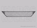   Seat Leon 2012.12.01-2016.12.01 Rács első lökhárítóba közép (FR) (1C4H)