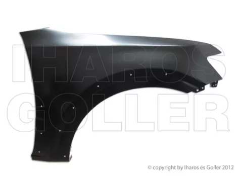 Mitsubishi Pajero (V80,90) 2007.02.01 Első sárvédő jobb, díszléc lyukakkal (0Y8I)