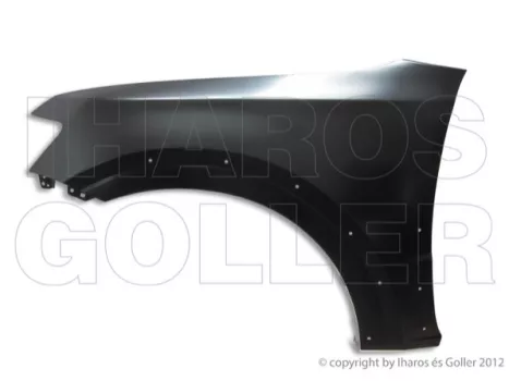 Mitsubishi Pajero (V80,90) 2007.02.01 Első sárvédő bal, díszléc lyukakkal (0Y8G)