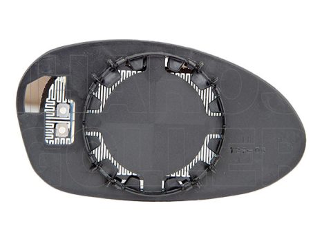 BMW 1 (E87, E81) 2004.01.01-2007.03.31 Tükörlap cserélh., bal, aszférikus, fűthető króm (-09.09) (11DM)