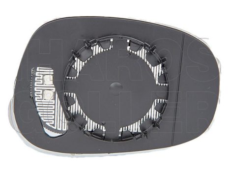 BMW 1 (E87, E81) 2007.04.01-2011.05.31 Tükörlap cserélhető jobb, aszférikus, fűthető, kék (043A)