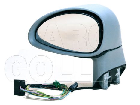 Citroen C4 2004.11.01-2008.08.01 Visszapillantó tükör bal,elektromos  állítás,aszférikus,fűthető,kék,fény,villogóshellyel (0PZK)