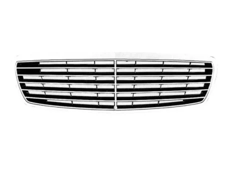 Mercedes E (W211) 2002.04.01-2006.06.30 Hűtődíszrács kpl. króm/fekete (Avantgarde) (0LRG)