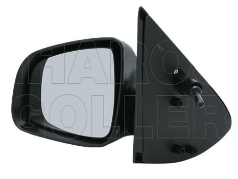 Dacia Logan 2012.10.01-2017.08.01 Visszapillantó tükör bal, bowdenes állítható (0X9I)