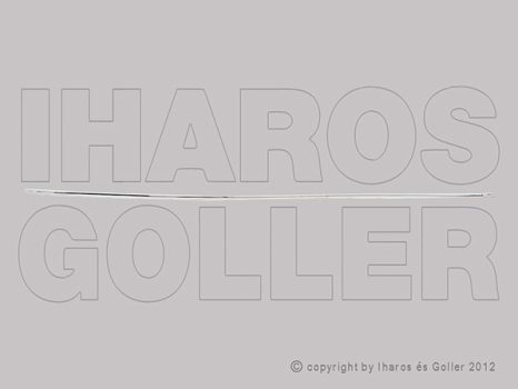 Mercedes C (W204) 2007.01.01-2016.12.31 Hátsó lökh. díszléc közép., króm (Eleg./Av.) 4a. (1BJI)