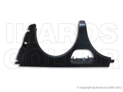 Mercedes E (W210) 1995.06.01-1999.06.30 Fényszóró alsó keret bal (fsz. mosó lyukkal) (037K)