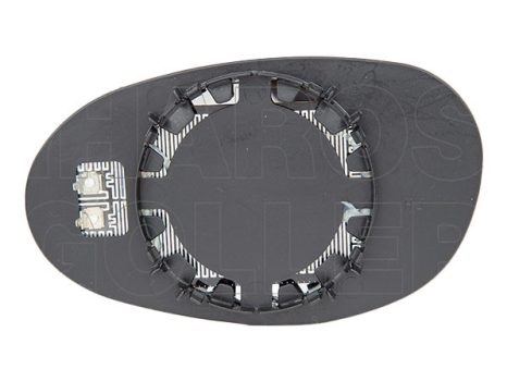 Smart ForTwo 1997.01.01-2007.02.28 Tükörlap cserélhető jobb, domború, fűthető, króm (041F)