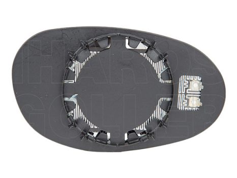 Smart ForTwo 1997.01.01-2007.02.28 Tükörlap cserélhető bal, sík, fűthető, króm (041E)