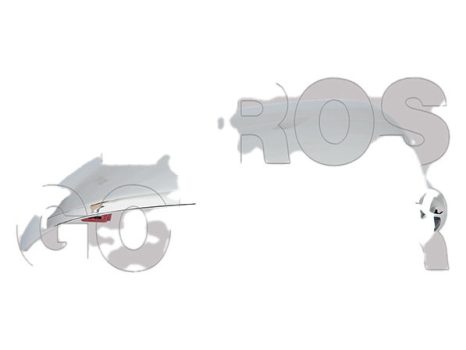 Smart ForTwo 2007.03.01-2014.11.01 Visszapillantó tükör borítás jobb, krómozott (12XP)