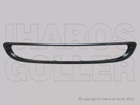 Smart ForTwo 2007.03.01-2014.11.01 Hűtődíszrács keret, fekete (12.05-) (03MW)