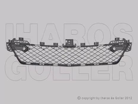 Mercedes C (W204) 2011.01.01-2014.02.28 Rács a lökhárítóba középső (szenzoros) (1K29)