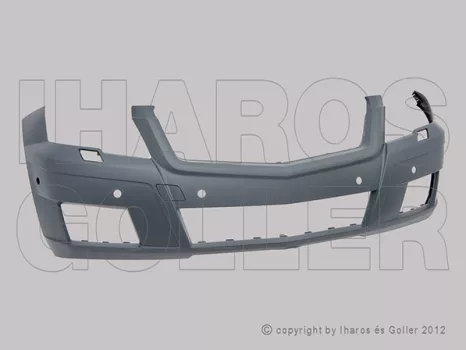 Mercedes GLK(X204) 2008.06.01-2015.06.01 Első lökhárító alapozott, fsz.mosós, szenzoros  (1G1I)