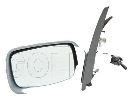 Ford Escort 1995.03.01-2001.09.30 Visszapillantó tükör bal, bowdenes állítás, dom ., fényezhető (10VV)