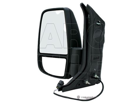 Ford Transit 2014.05.01-2019.05.19 Visszapillantó tükör bal, domború, man., fehér villogós,övid karú * (1AZ7)