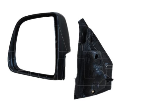 Fiat Doblo 2009.09.01-2014.12.31 Visszapillantó tükör bal, bowdenes állítható, króm, domború, villogós (szgk) (041J)