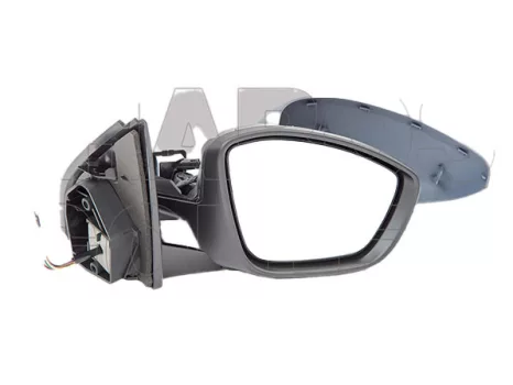 Peugeot 308 T9 2013.10.01-2017.08.01 Visszapillantó tükör jobb domború elektromos  állítás fényezendő fűthető villogós hőmérős   (13B1)