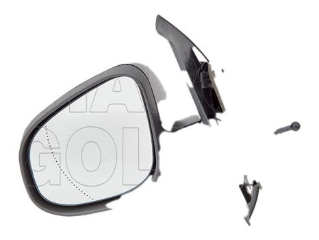 Mercedes Citan(W415) 2012.09.01- Visszapillantó tükör bal, bowdenesállítható, aszférikus, fekete (14XR)