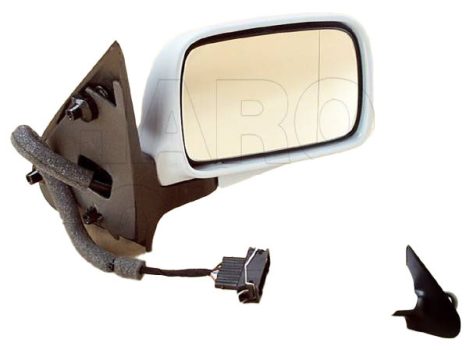 VW Polo Classic 1995.07.01-2001.09.30 Visszapillantó tükör jobb, elektromos  állítás, fűthető, fényezendő (-99.10.) (0DEY)