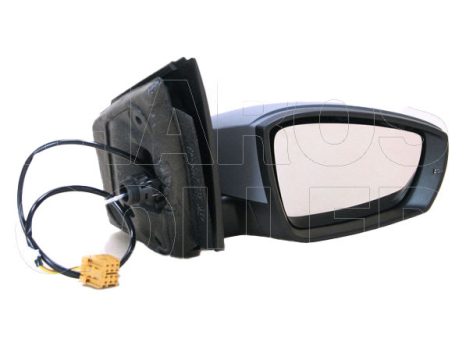 VW Polo V 2009.06.01-2014.04.21 Visszapillantó tükör jobb,, bowdenesen állítható, domború, villogóval, fényezendő (0YXC)
