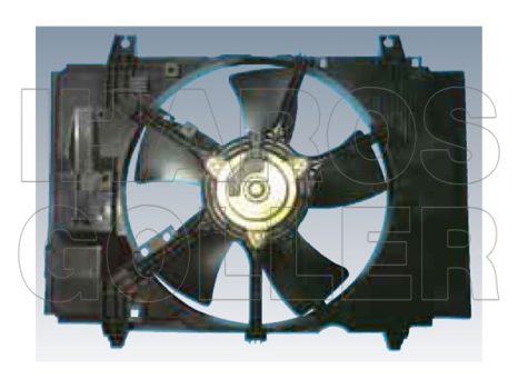 Nissan Tiida 2007.09.01- Hűtőventilátor kpl. (benzines,diesel)  (0T02)