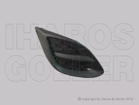 Mazda 2 2007.11.01-2013.12.31 Rács az első lökhárítóba jobb, nem ködlámpás (11-) (160K)