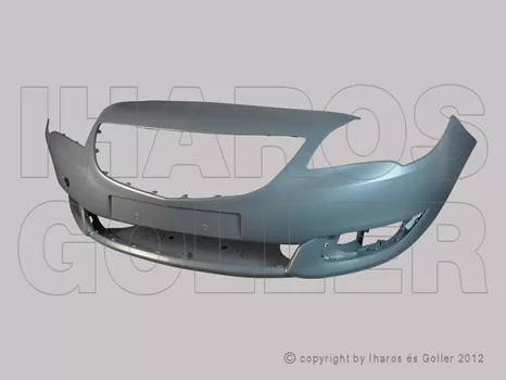 Opel Meriva B 2014.07.01- Első lökhárító alapozott, szenzorlyuk jelöléssel (17Z3)