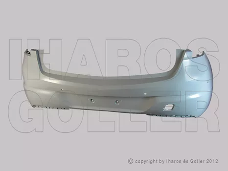 Opel Astra K/1 2015.06.01-2019.07.02 Hátsó lökhárító alapozott, 5ajtós, 6 PDC lyukkal (192V)