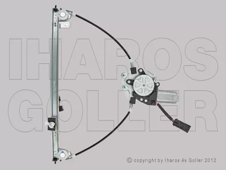 Alfa-Romeo 147 2000.10.01-2004.10.31 Ablakemelő (motoros) jobb első (3/5 ajt.) 2 pólusú (0N58)