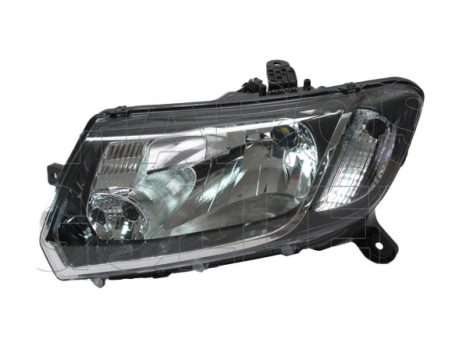 Dacia Logan 2012.10.01-2017.08.01 Fényszóró H4 bal fekete házas (manuális)  (1L80)