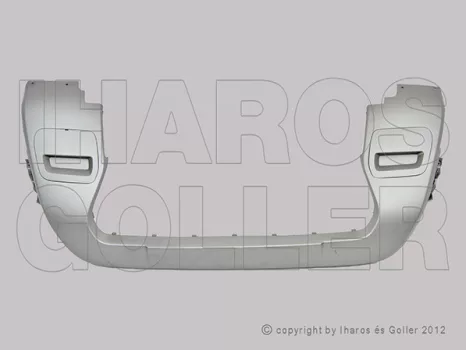 Dacia Duster 2018.01.01-2021.08.30 Első lökhárító díszléc, ezüst színűre fényezve (1KTN)