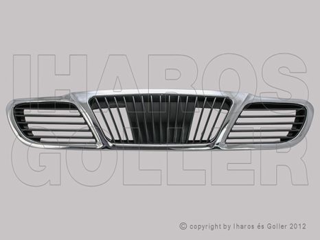 Daewoo Lanos T100 1997.05.01-2004.01.01 Hűtődíszrács fekete-króm (0C6W)