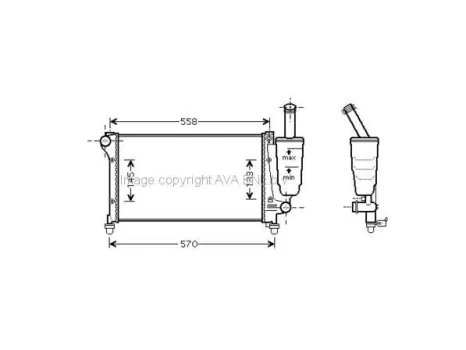 Fiat Panda 2003.10.01-2011.12.31 Vízhűtő (0L4Y)