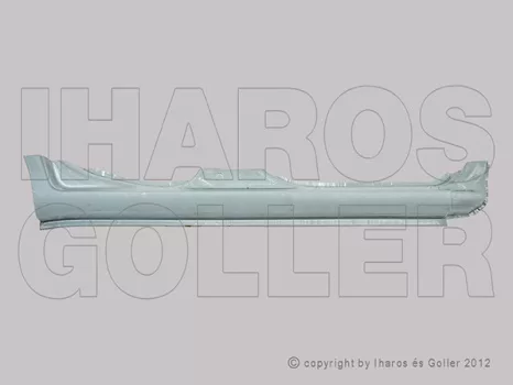 Fiat Panda 2003.10.01-2011.12.31 Küszöb jobb 5 ajtós (0C4W)