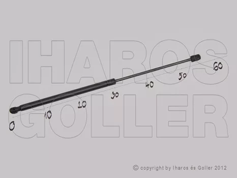 Ford Fiesta 2008.10.01-2013.01.31 Gázrugó csomagtér ajtóhoz (09ZJ)