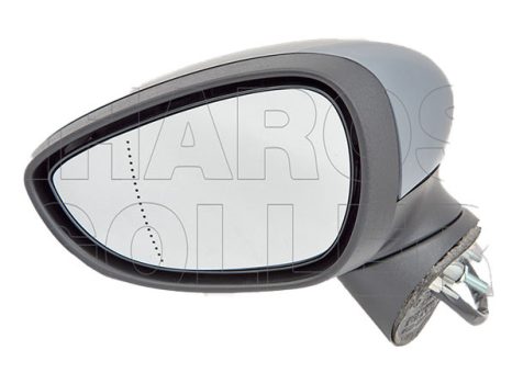 Ford Fiesta 2013.02.01-2017.05.01 Visszapillantó tükör bal,elektromos  állítás,fűthetőaszférikus,fényezendő,villogós,parkolófény ,behajtható. (14WT)