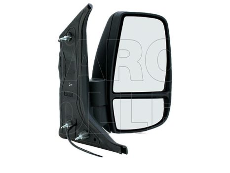 Ford Transit 2014.05.01-2019.05.19 Visszapillantó tükör jobb, domború, man., fehér villogós,övid karú * (1AZ8)