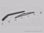   Hyundai I20 2008.05-2012.03.31 Hátsó ablaktörlő kar lapáttal 305mm 10.03.-ig (129A)