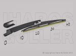   Kia Carens 2013.05.04- Hátsó ablaktörlő kar lapáttal 275mm (1I77)