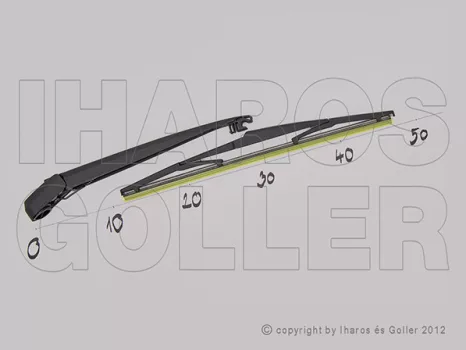 Mazda CX-5 2011.08.01-2016.10.30 Hátsó ablaktörlő kar lapáttal 350mm (1MVX)