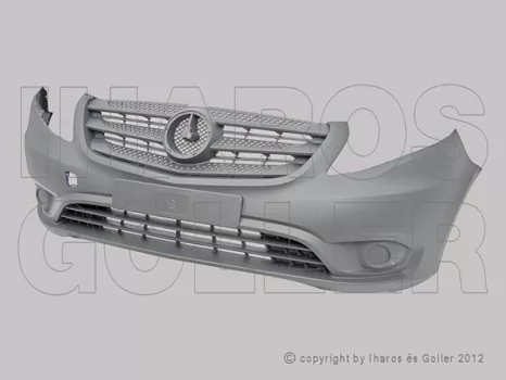 Mercedes Vito (W447) 2014.10.01- Első lökhárító sötétszürke (1J9L)