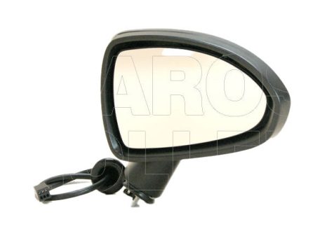 Opel Corsa D 2006.09.01-2011.02.28 Visszapillantó tükör jobb, elektromos  állítható, domború, fehér (1WCP)