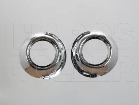 Peugeot 307 2005.06.01-2007.08.31 Ködlámpa keret szett jobb-bal króm (0X68)