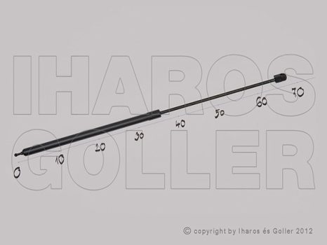 Renault Megane 2008.10.31-2012.03.31 Gázrugó gépháztetőhöz (1DFI)