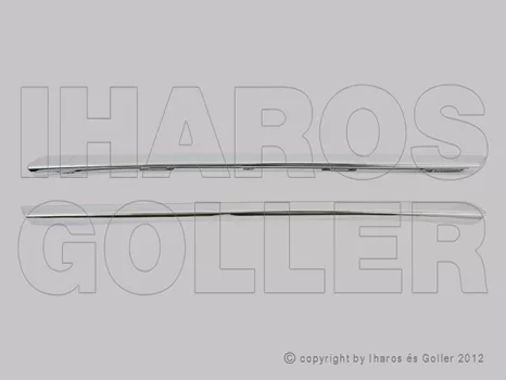 Renault Fluence 2013.01.01- Króm díszléc szett hűtőrácsra (1C4E)