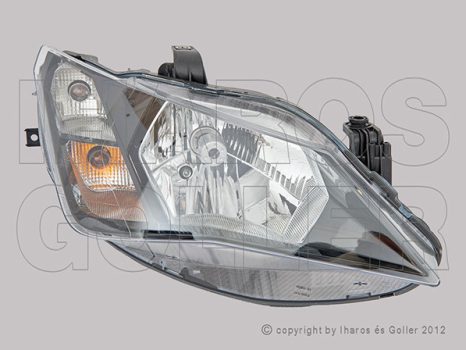 Seat Ibiza 2015.03.02-2017.05.31 Fényszóró H4 jobb nappali fénnyel (motorral) VALEO (13KG)
